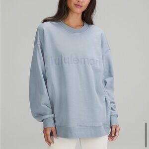 Lululemon Perfectly Oversized Crew Light Blue